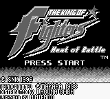 King of Fighters, The - Heat of Battle (Europe) Title Screen